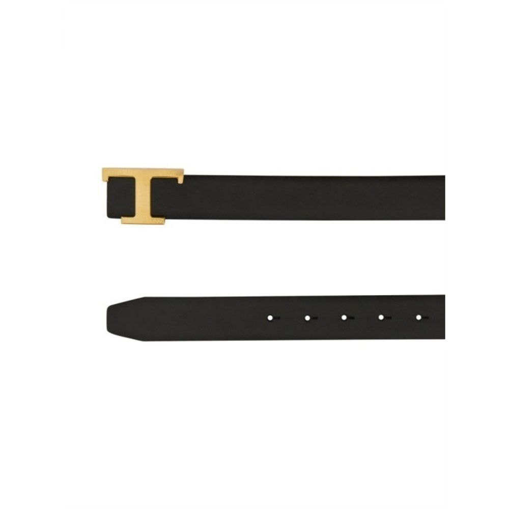 Tods Reversible Belt With Polished Gold T Buckle - NWT - Picture 2 of 3